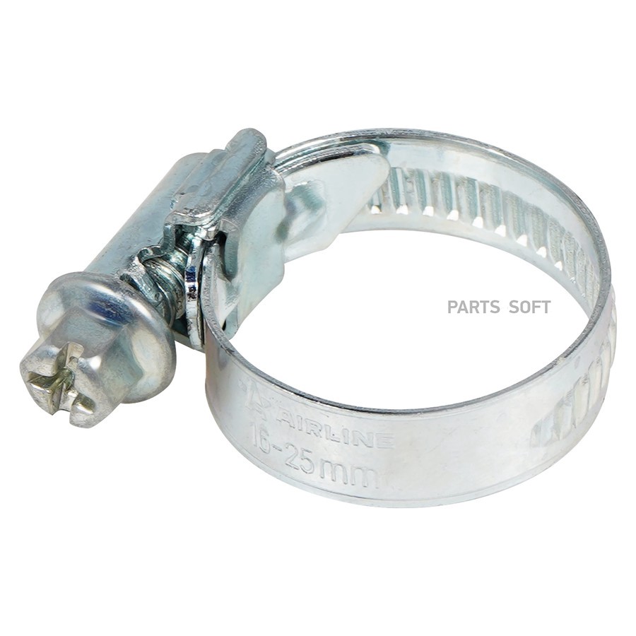 Хомут на патрубки AIRLINE червячный 16--25 мм (оцинкованный, W1) - AIRLINE None None